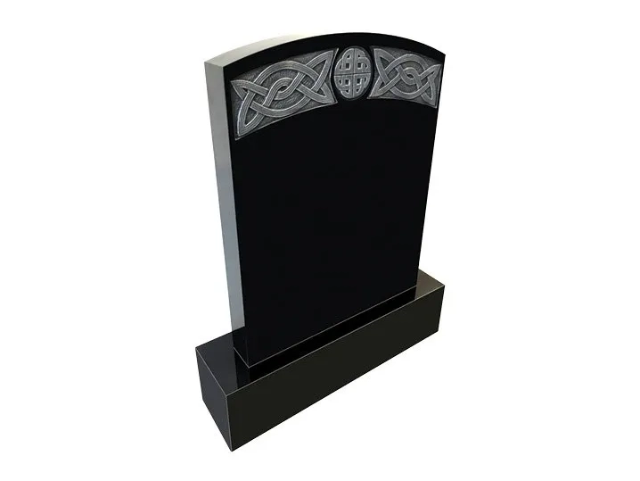 Round Top Interlacing Antique Finish - Black